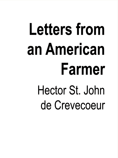 Letters from an American Farmer