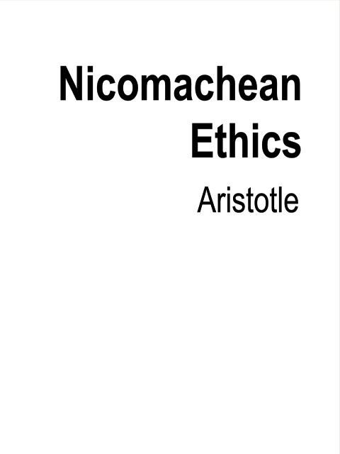 Nicomachean Ethics