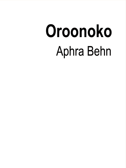Oroonoko