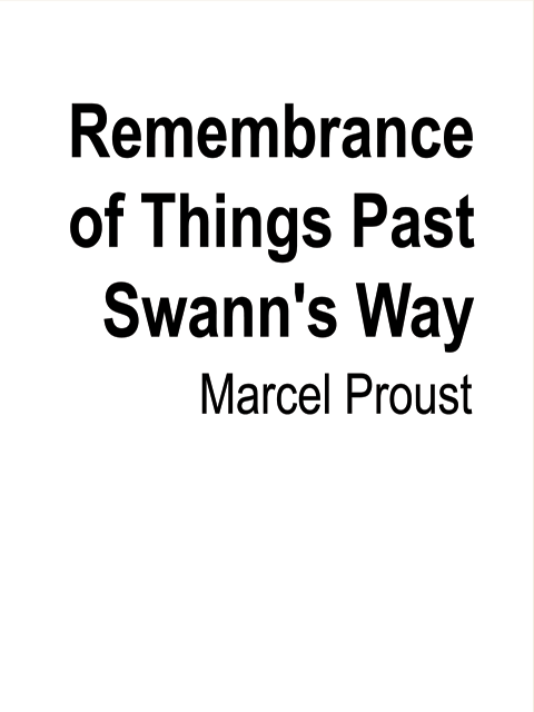 Remembrance of Things Past Swann’s Way