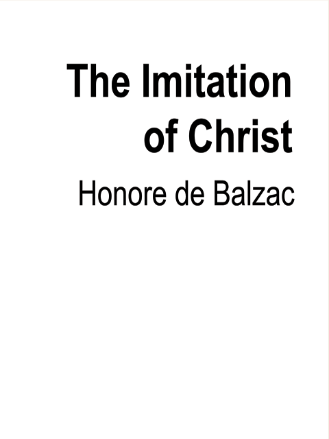 The Imitation of Christ