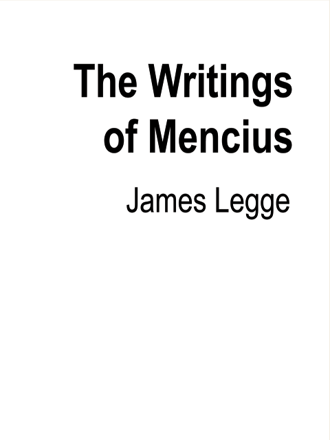 The Writings of Mencius