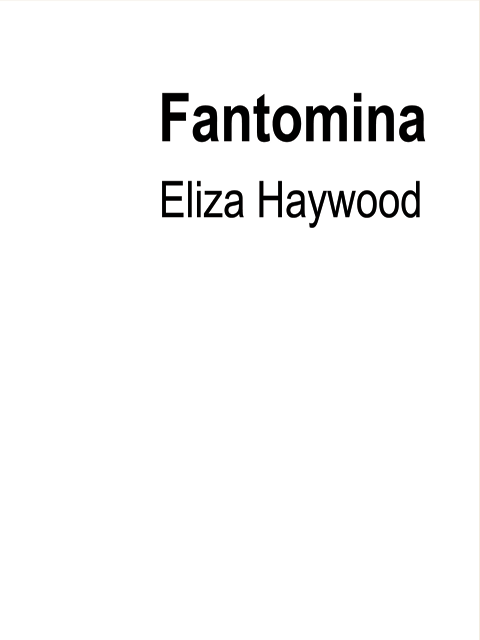 Fantomina