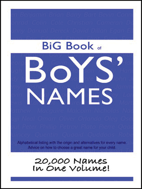 Big Book of Boy's Names