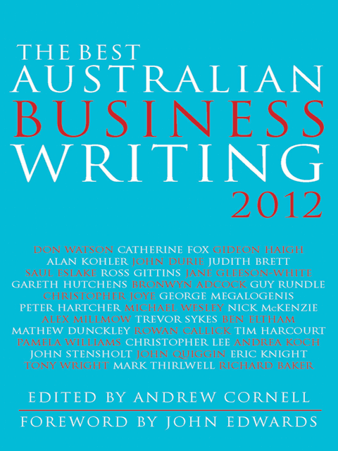 The Best Australian Business Writing 2012