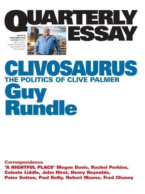 Quarterly Essay 56: Clivosaurus