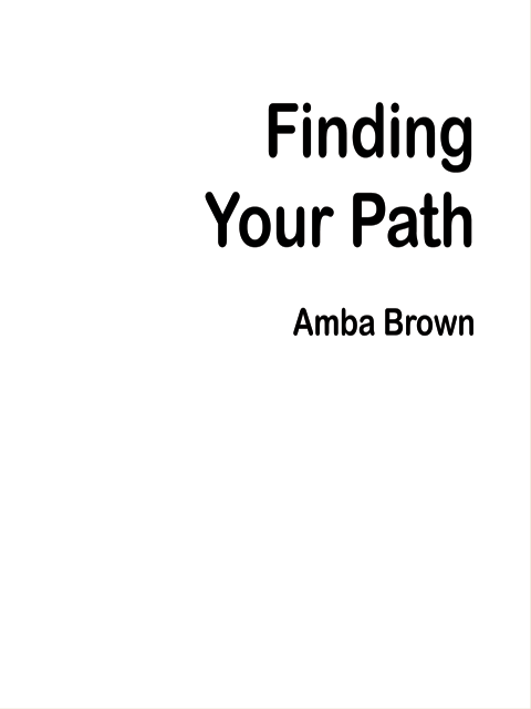Finding Your Path