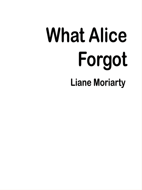 What Alice Forgot