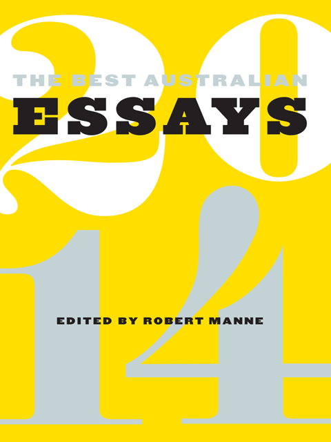 The Best Australian Essays 2014