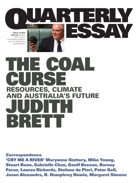 Quarterly Essay 78 The Coal Curse